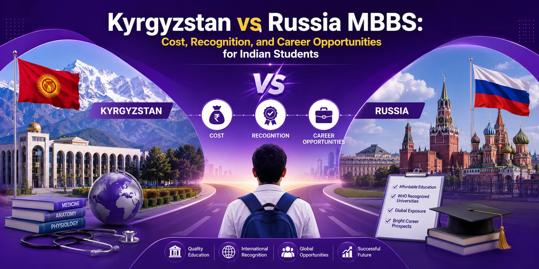 Kyrgyzstan vs Russia MBBS: Cost, Recognition, and Career Opportunities for Indian Students